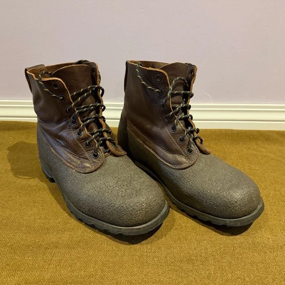 Vintage 1968 Tretorn Swedish Army Military Boots 10M - Picture 3 of 8